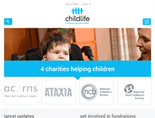 Tablet Screenshot of childlife.org.uk