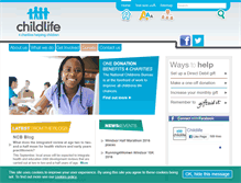 Tablet Screenshot of dev.childlife.org.uk