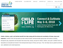Tablet Screenshot of childlife.org